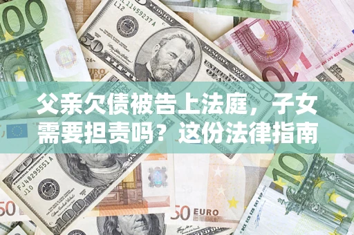 北京父亲欠债被告上法庭，子女需要担责吗？这份法律指南必须看完