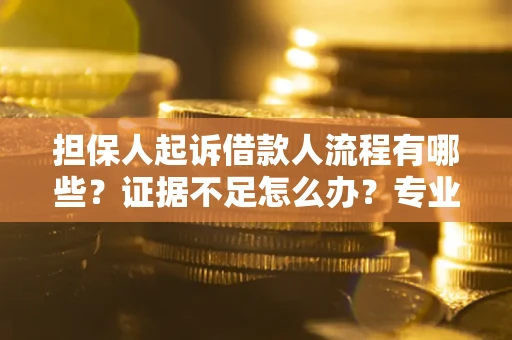 北京担保人起诉借款人流程有哪些？证据不足怎么办？专业律师解答