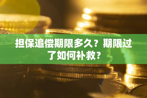 北京担保追偿期限多久？期限过了如何补救？