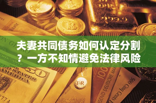 北京夫妻共同债务如何认定分割？一方不知情避免法律风险必看！
